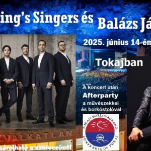 The King's Singers és Balázs János közös koncertje Tokajban - Jegyek itt!